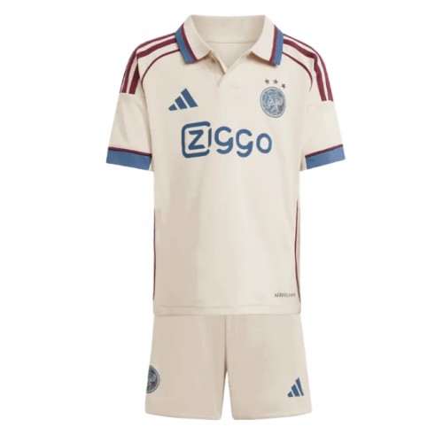 Ajax Raul Moro #7 Tredje trøje Børn 2025-26 Kort ærmer (+ korte bukser)